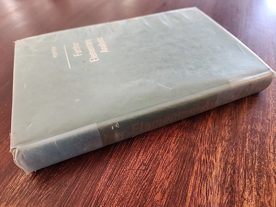 Further Elementary Analysis - R.I. Porter Hardcover 1972 - Image 3 of 4