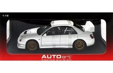 AutoArt 1/18 Subaru New Age Impreza WRC 2003 White Plain Body Model Car