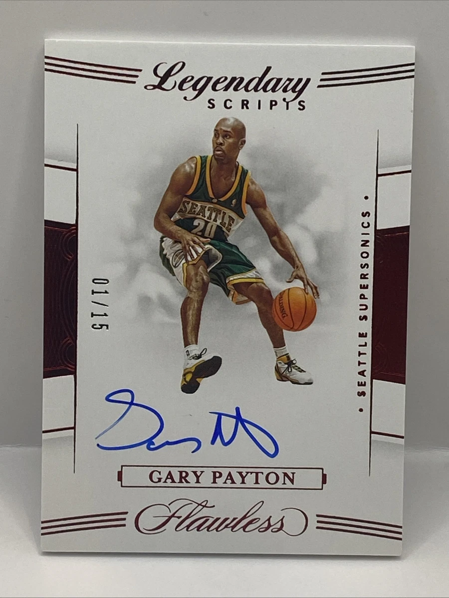 Gary Payton Basketball Autographed Sports Trading Cards