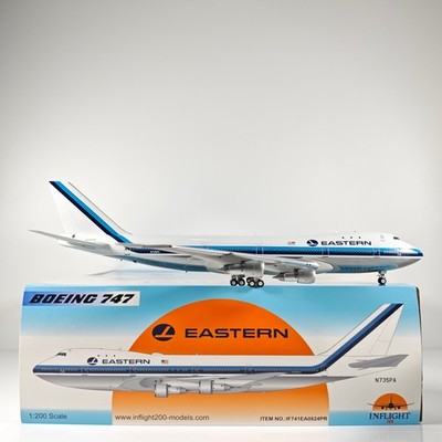 1:200 InFlight Eastern Boeing 747 N735PA  Passenger Airplane Diecast Plane Model