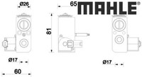 Mahle AVE231000P Expansionsventil FüR Klimaanlage Expansionsventil
