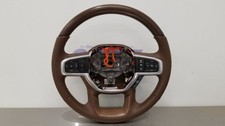 22 Dodge Ram 1500 Limited Longhorn Steering Wheel With Controls Brown Leather