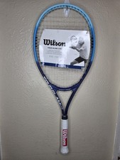 Wilson Tour Slam Lite Tennis Racquet Racket 4 3/8" Grip White Blue NEW