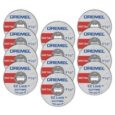 12x EZ456B 1 1/2-Inch EZ Lock Rotary Tool Cut-Off Wheels- Rotary Tool Cutting