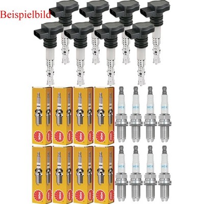 8x STELLOX Zündspule+NGK Zündkerze für Ford Scorpio II Turnier GNR GGR 2.9i