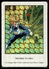 1993 Amada Dragon Ball Z Hero Collection Part 1 Prism VS Cell Trunks 151