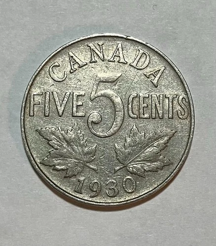 1930 Canada 5 Cents — photo from the most recent tracked eBay sale