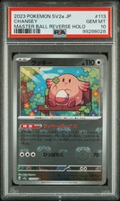 2023 Pokemon Card 151 Chansey #113 Japanese Master Ball Reverse Holo PSA 10
