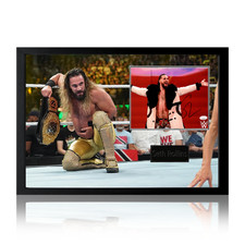 Seth Rollins Signed Image Iconic Frame (JSA)