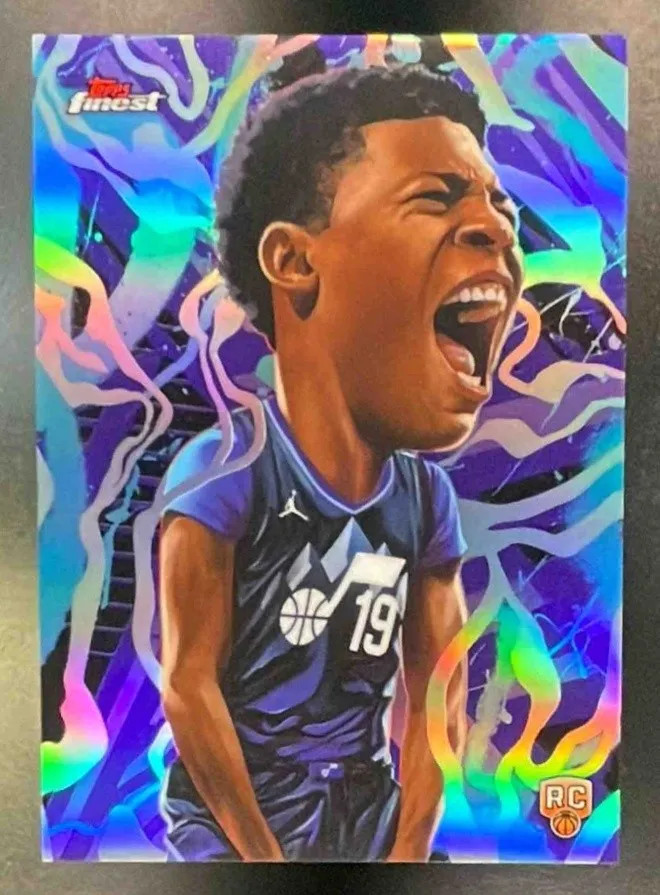 2025-26 Topps Finest Ace Bailey #H-15 Headliners SSP Rookie Utah Jazz Case Hit!