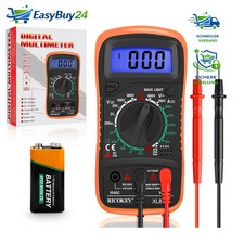 Digitalmultimeter Spannungsprüfer AC/DC Ohm Volt Ampere Messgerät mit LCD