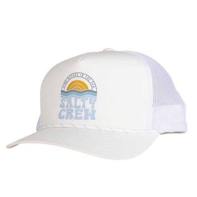 SALTY CREW SUNDOWN W TRUCKER CAP OFF WHITE