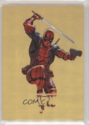 2023 Fleer Ultra Wolverine Medallions Gold 185/200 Deadpool #M-12 0n8