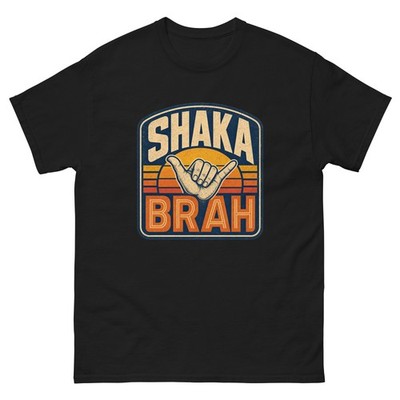 Shaka Brah - Hawaiian Humor Hawaii Surf T-Shirt | Mens Womens Beach Gift Tee