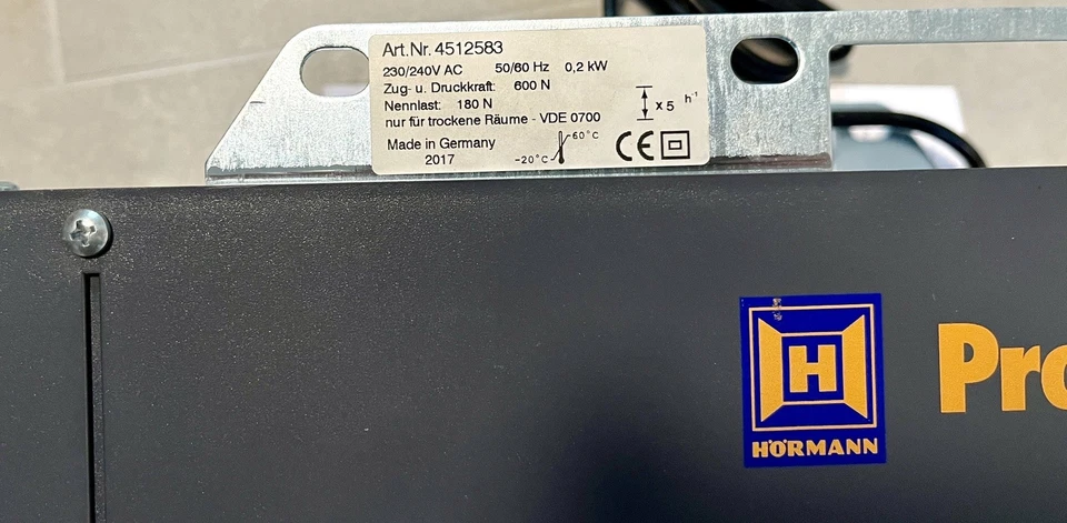 Hörmann Austauschantrieb ProMatic Serie 3 Antriebskopf Antrieb Torantrieb  - Bild 2 von 4