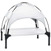 Hundebett Mit Stahlgestell Silber Grau 71X64X71 Cm FüR Hunde