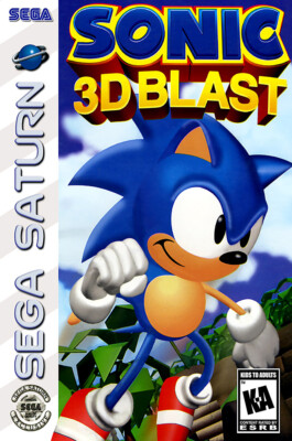 Sonic 3D Blast Sega Saturn BOX ART Premium POSTER MADE IN USA
