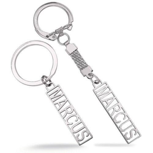 Personalised KeyRing Mens Ladies Gift Stainless Steel Name Key Ring KeyChain - Picture 1 of 14