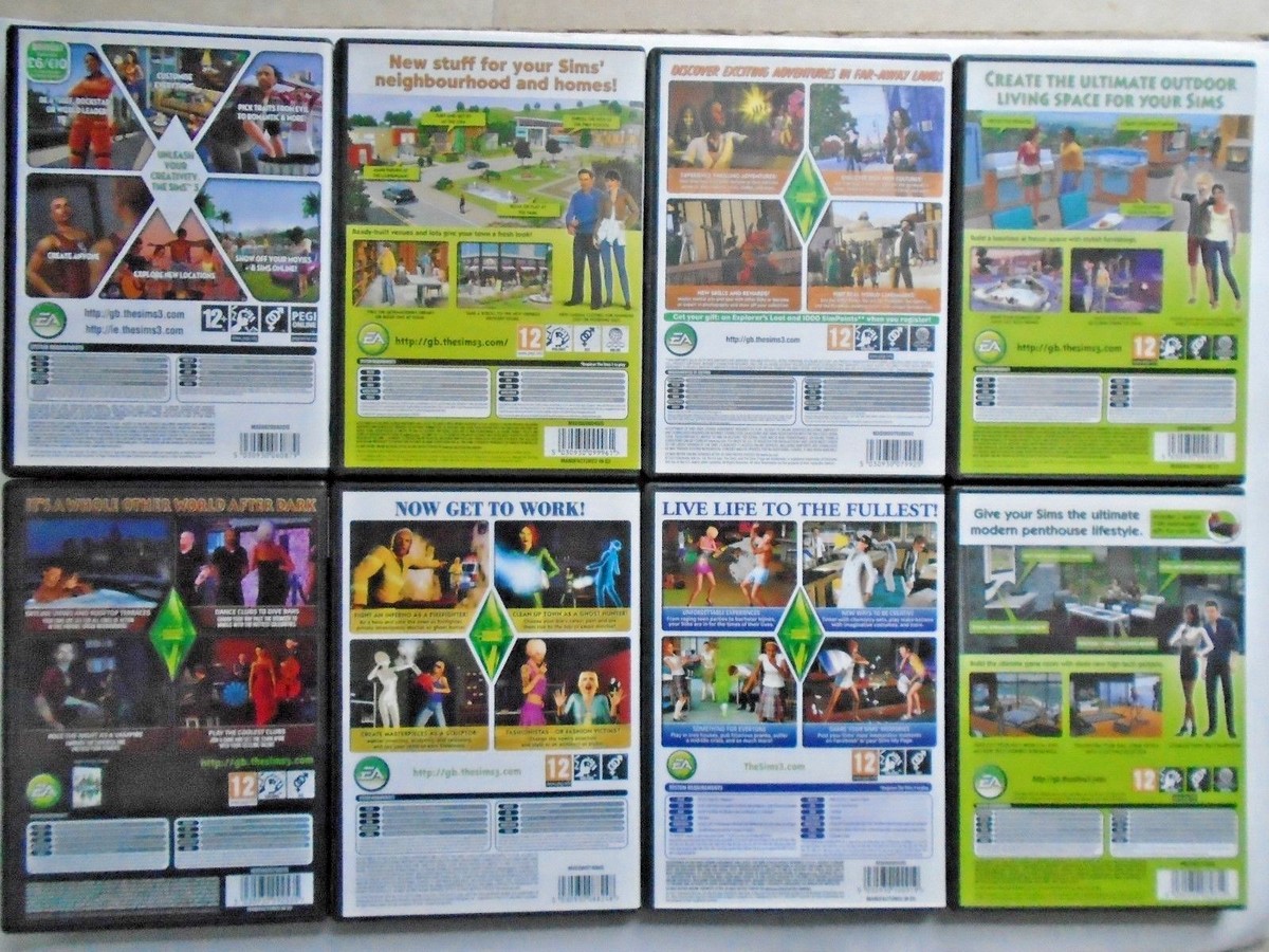 The Sims 3 / PC / MAC Base games / & Expansion Packs