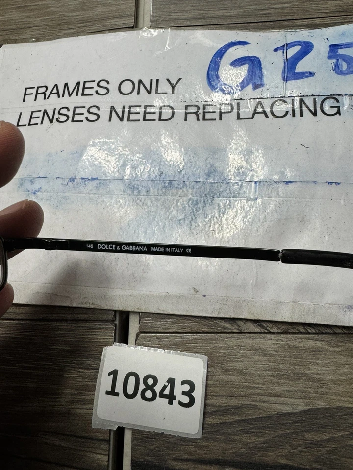 Marco de gafas Dolce & Gabbana D&G 357 720 negro 47-19-140 solamente Foto 3 de 4