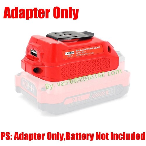 1x USB POWER SOURCE Adapter Fits Craftsman New 20V V20 Li-Ion Batteries-US STOCK - Picture 5 of 6