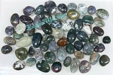 Wholesale Lot 2 Lbs Natural Moss Agate Tumble Crystal Healing Energy