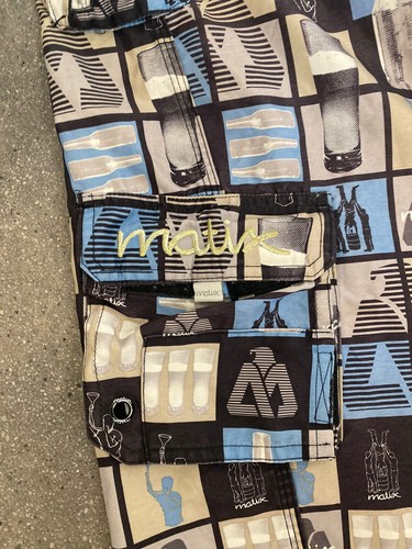 Matix boards short cargo style beer bong print men's sz 34 - Picture 8 of 12