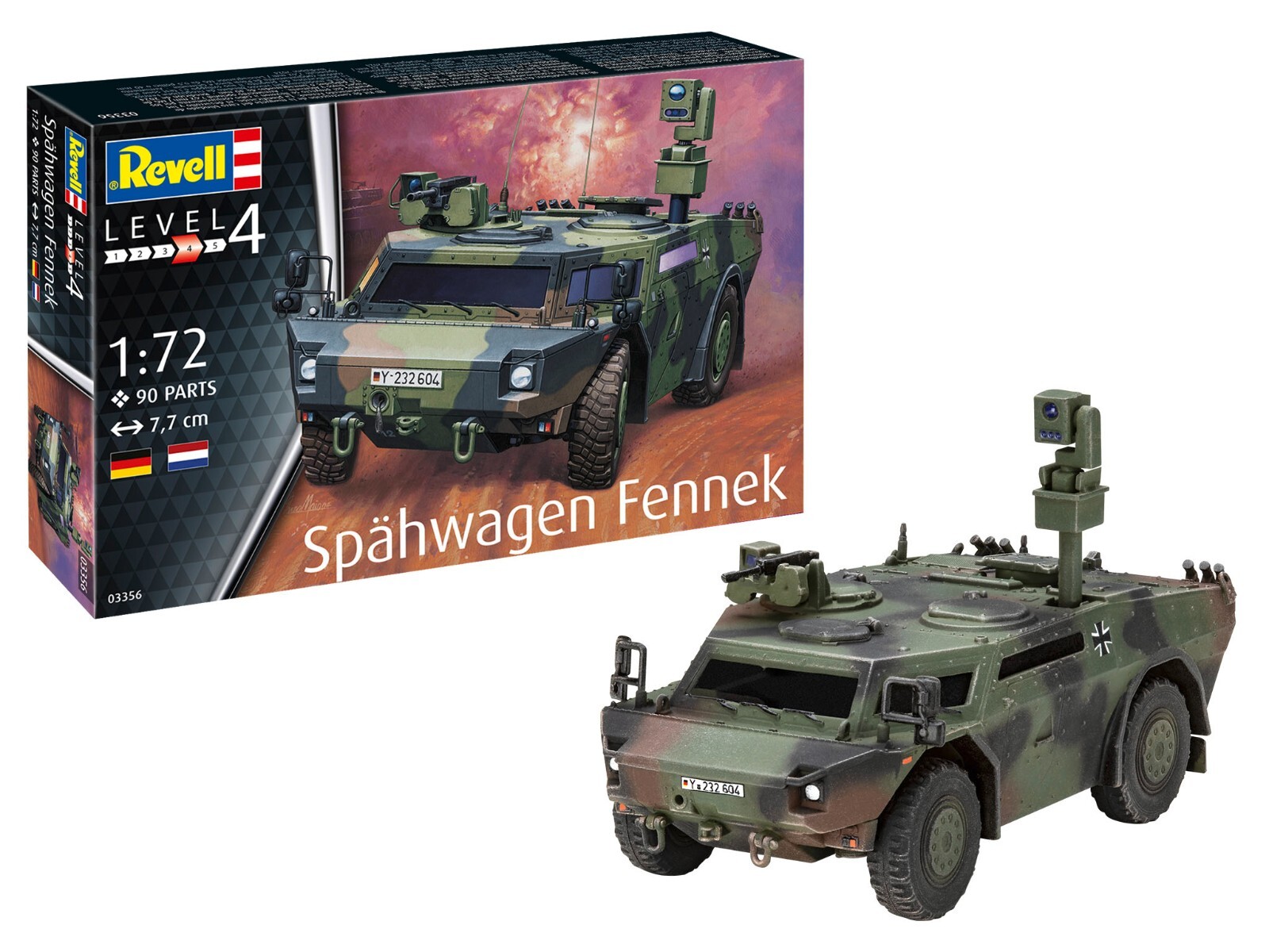 Revell 1/72 Military Model Kit Spähwagen Fennek Armoured Reconnaissance Vehicle - Image 6