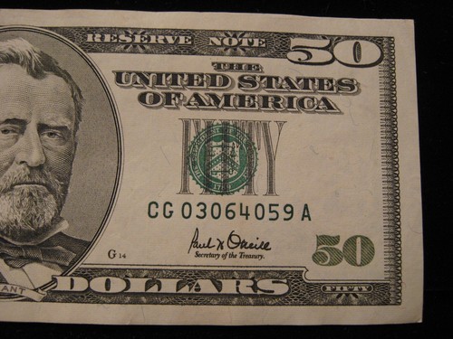 $50 Dollar Bill 2001 Series. Crisp Uncirculated Condition. Must See! - Picture 5 of 14