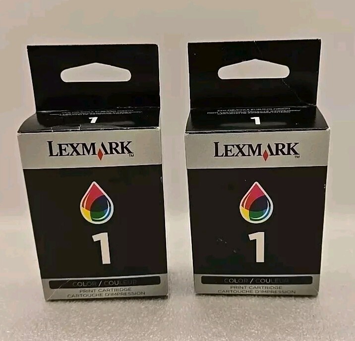 Lexmark X75 Ink Lot of 2 Genuine Lexmark 1 ~ Ink Cartridges Box X Series X2350 Z Series ...