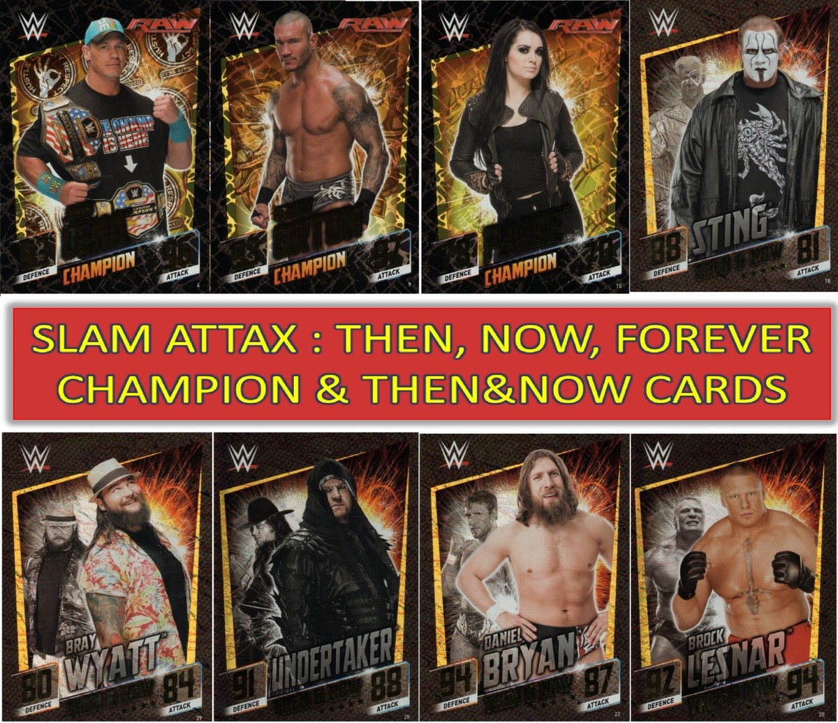 Topps WWE Slam Attax THEN NOW FOREVER CHAMPIONS Then Now