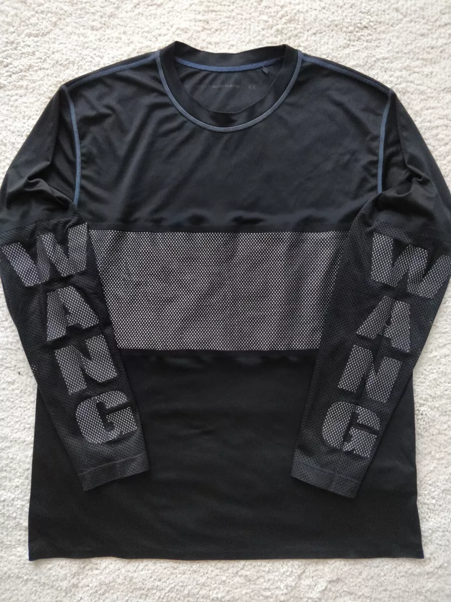 Alexander Wang H M Mens Longsleeve Jersey Shirt Black Hype Tee sweatshirt Logo