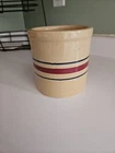 Vintage RRP Pottery Crock Stripes USA Primitive Farmhouse Americana Roseville OH