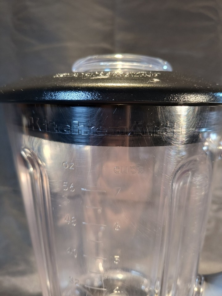 Vintage KitchenAid Blender Pitcher with Black Lid 56oz 9708898 from