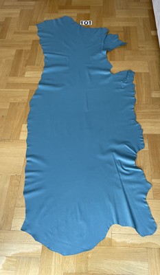 Bekleidungsleder hochwertig 0,8 mm 1,23 m² superweich babyblau Kuh vollnarbig