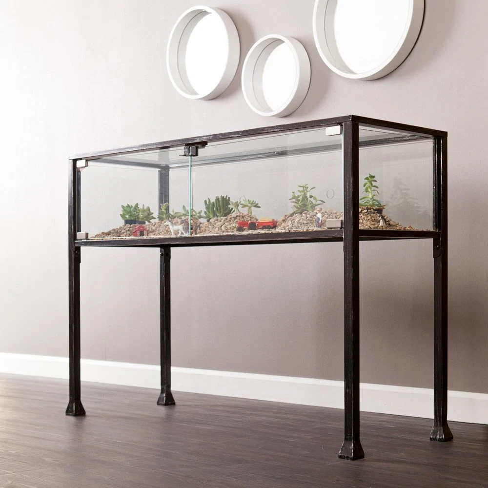 Shadow box console table deals