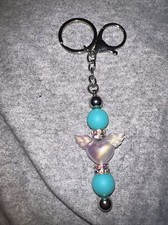 Handmade Beaded Keychain, Purse Charm, Zipper Pull