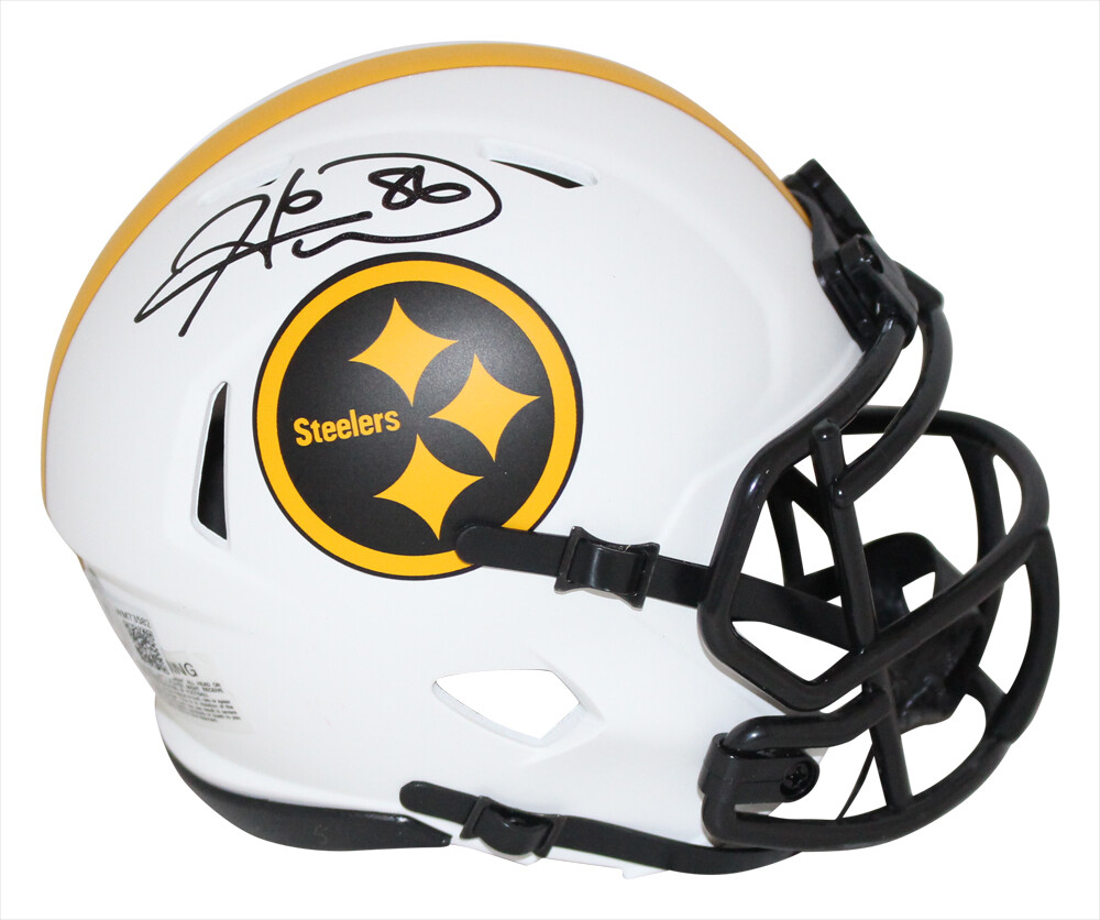 Hines Ward Autographed Signed Pittsburgh Steelers Lunar Mini Helmet Beckett 