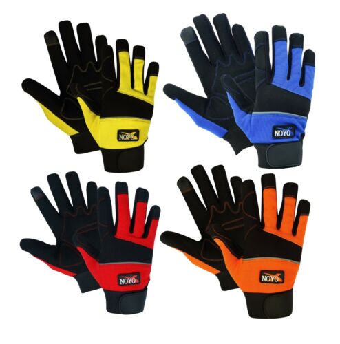 Safety Work Gloves Heavy duty Hand Protection Mechanic Gardening Builders Cut - Picture 1 of 10