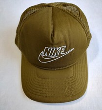 Nike Classic 99 Futura Trucker Hat Cap Snapback Olive Green Mesh Center Swoosh