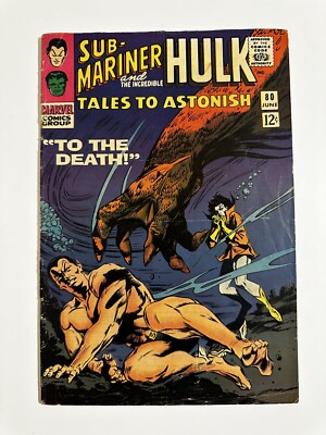 Tales To Astonish #80 Sub-Mariner and the Hulk! Marvel 1966 G