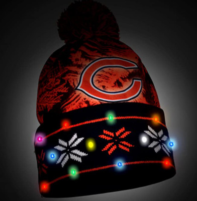 Chicago Bears Beanie LED Football Cap 