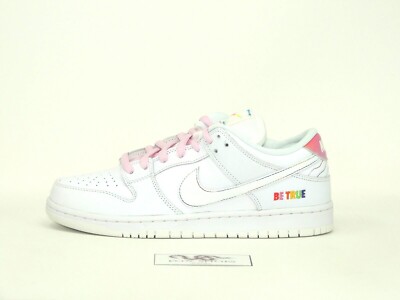 Nike SB Dunk Low Pro Be True White Rainbow Multicolor - Size 11.5 Men's - NEW