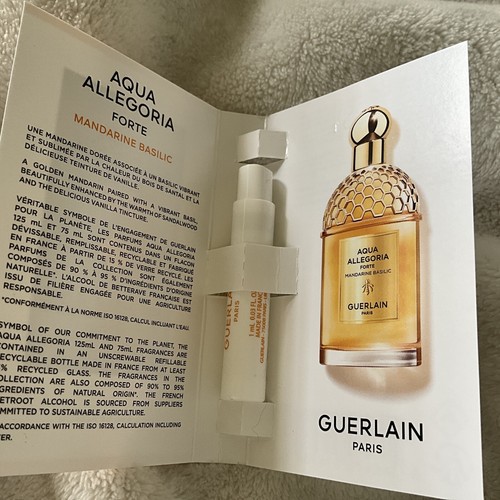 AQUA ALLEGORIA Guerlain Perfume Sample Spray Vial-1ml-NEW on CARD - Picture 2 of 3