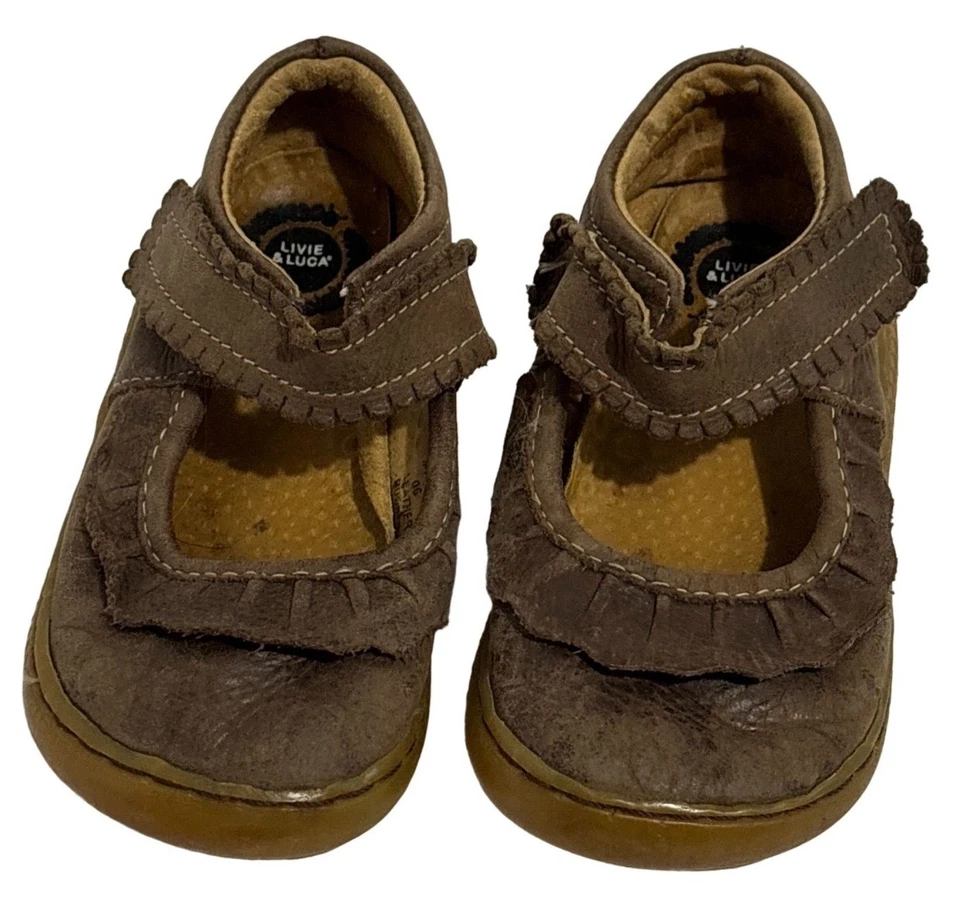 Livie & Luca Zapato de Cuero Marrón Mary Jane Niño Vestido Correa México 9 Foto 2 de 4