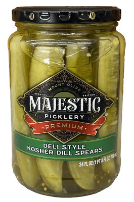 Mount Olive Majestic Deli Style Kosher Dill Pickles 24 oz Mt