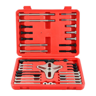 46pc Harmonic Balancer Puller Tool Set Gear Pulley Steering Wheel Removal