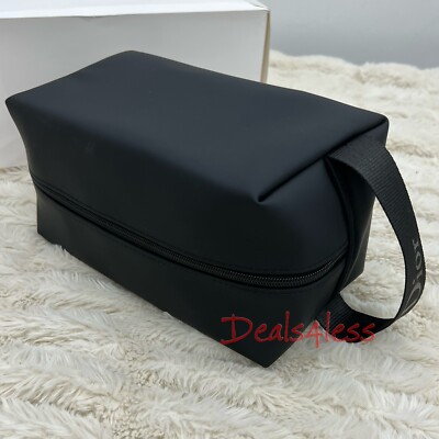 DIOR Pouch Toiletry Bag Zippered Travel Case Lined Carry Handle New In box