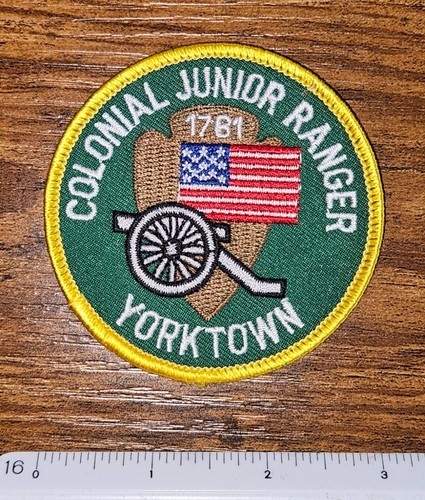 Colonial Yorktown Virginia Junior Park Ranger 1607 Vintage Park Patch
