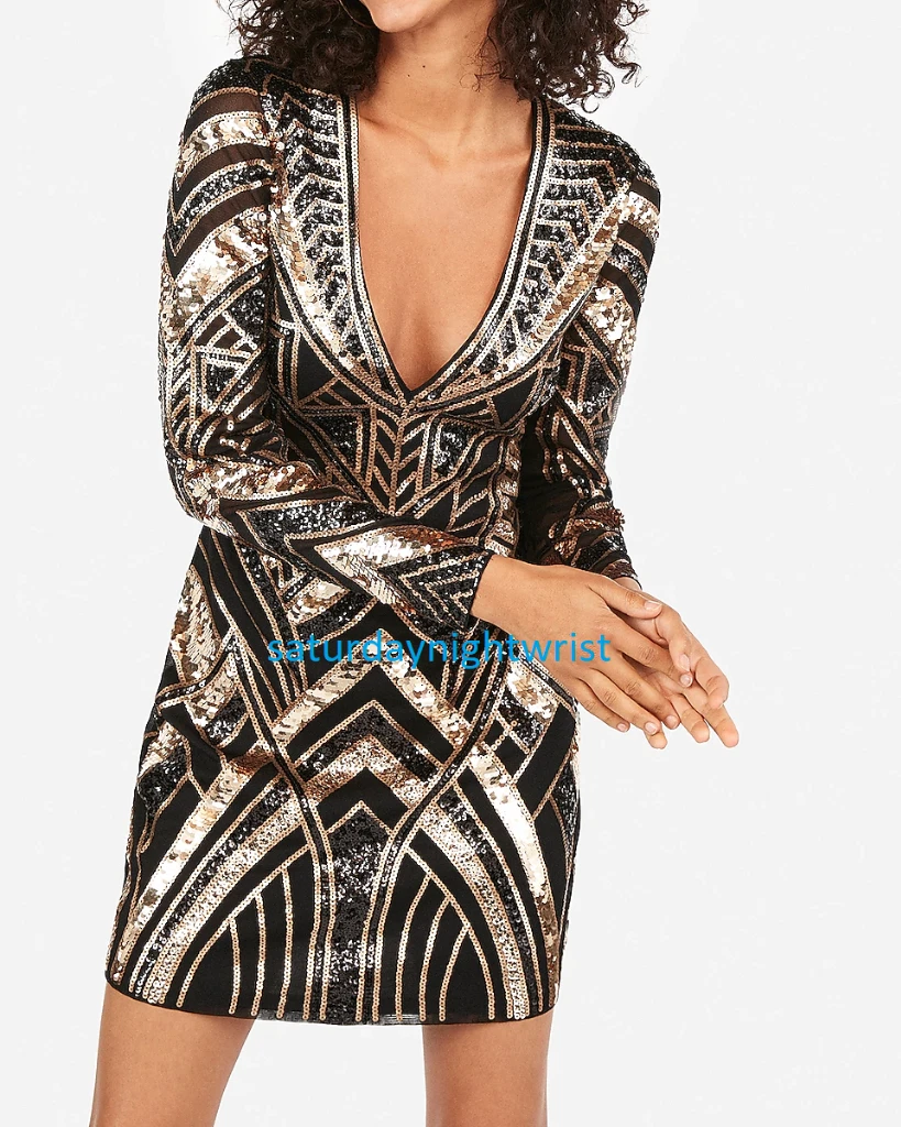 express sequin dress